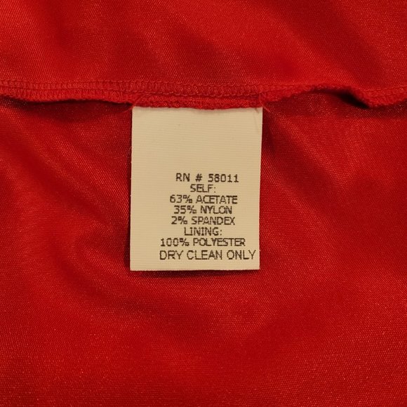 BNWT David Meister Red Cocktail Dress, Size 2 - Picture 9 of 10